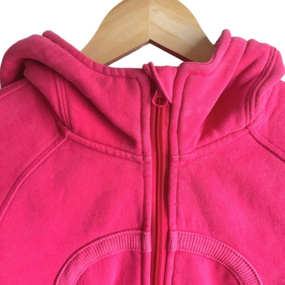 Lululemon Scuba Hoodie Size 2 Pink Raspberry Glo Light - Picture 3 of 13
